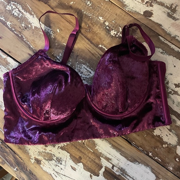Victoria's Secret Other - Victoria's Secret Purple Velvet Underwire Bra